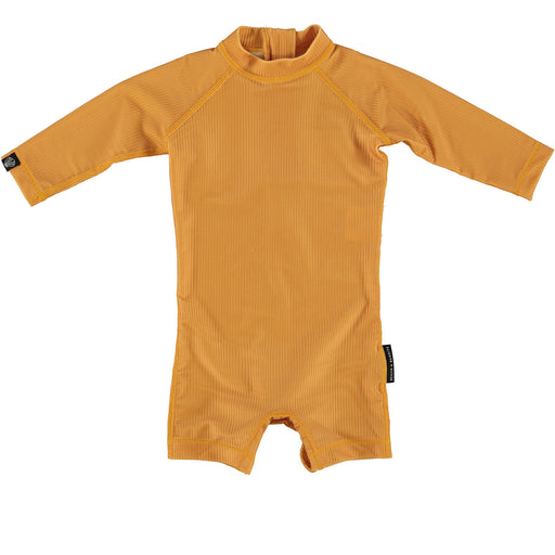 Swim Ribbed Baby Suit, Golden